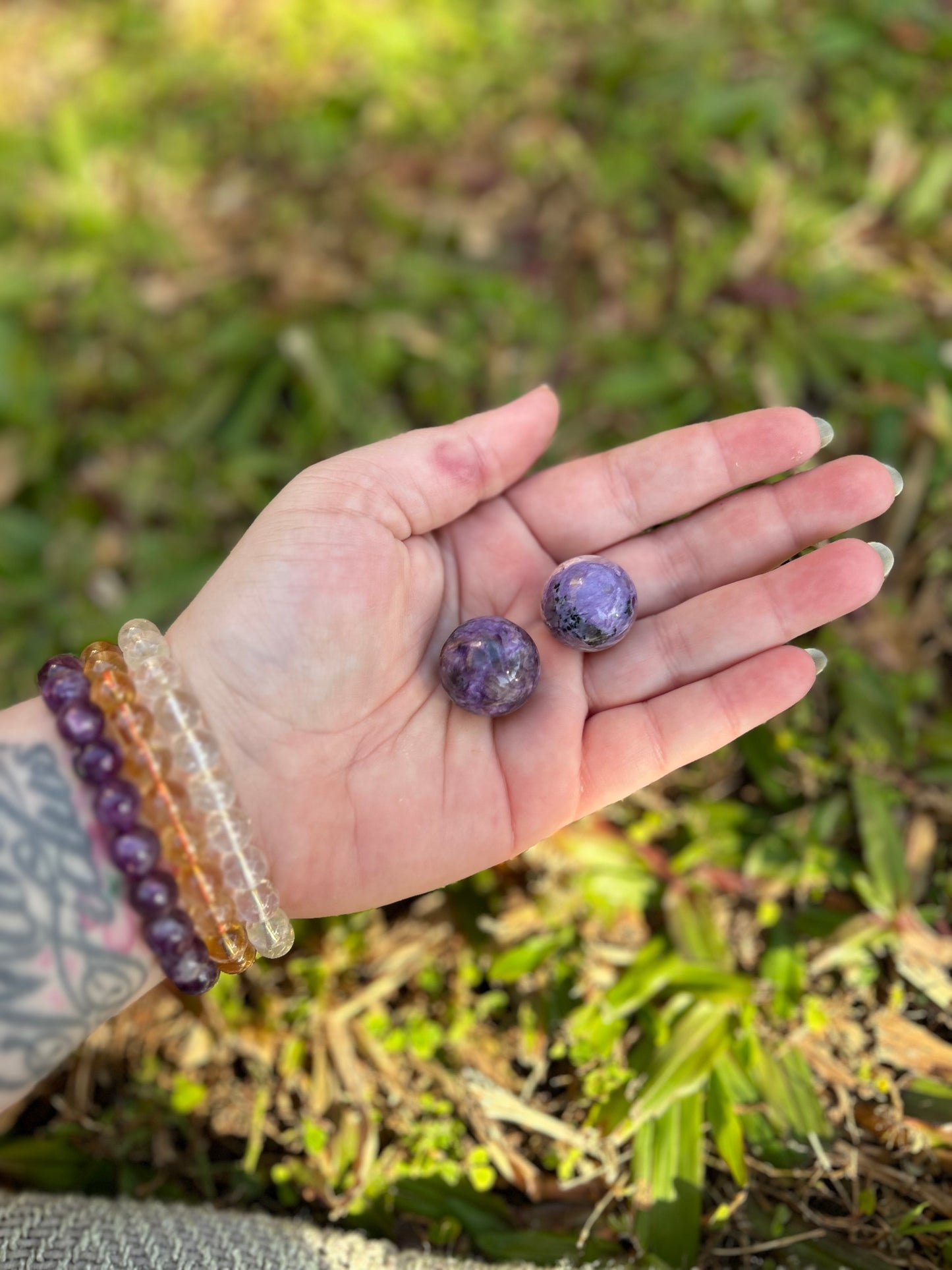 Charoite Sphere