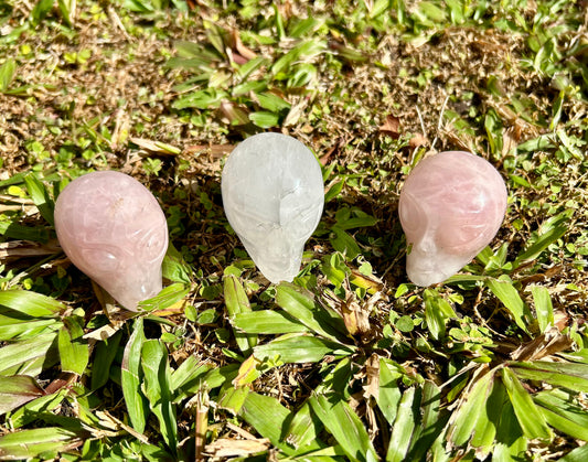 Alien Head Carving(Clear Quartz)